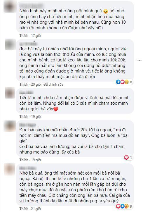  Mỗi người đều có những kỷ niệm riêng để nhớ về ông bà của mình. (Ảnh chụp màn hình)